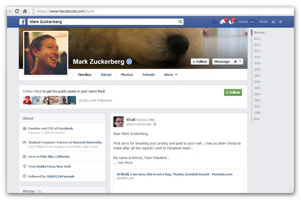 Facebook zuckerberg