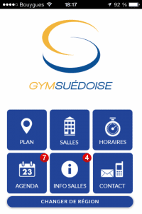 Site mobile La Gym Suedoise
