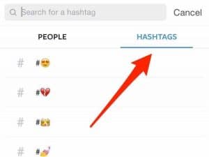 emojis hashtag sur instagram