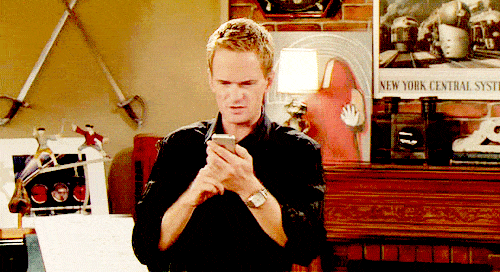 barney confused phone