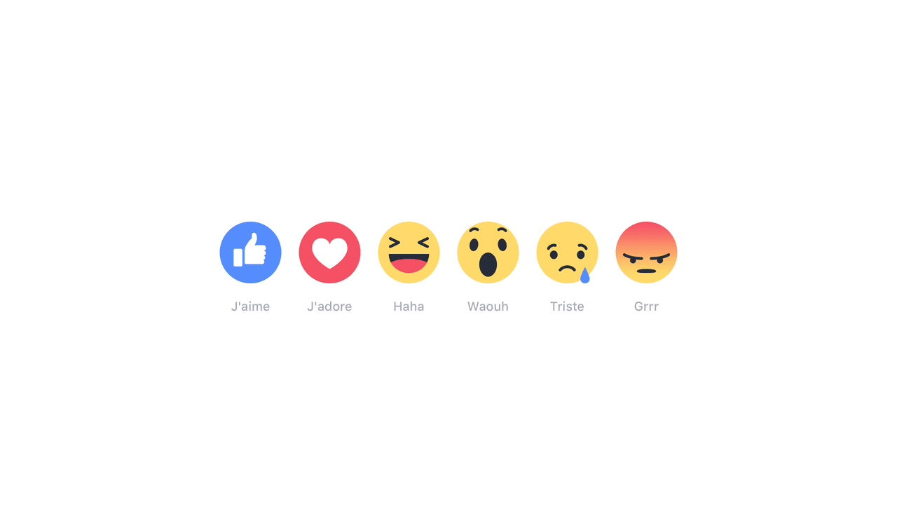 Facebook reactions bouton