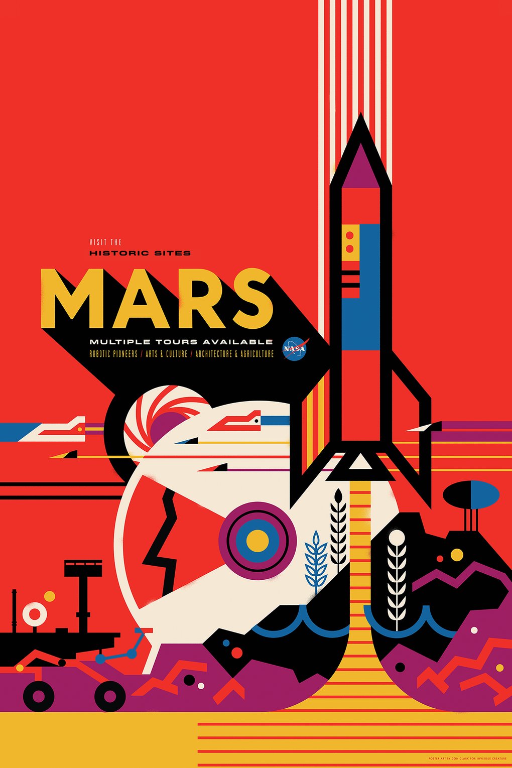 Affiche Nasa Mars