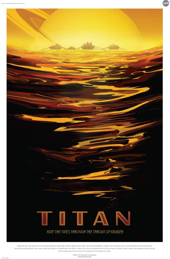 Affiche Nasa Titan