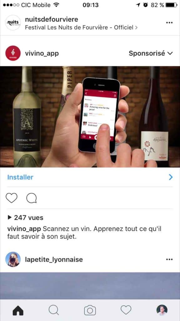 faire de la publicité sur instagram pour augmenter le téléchargement de l'app