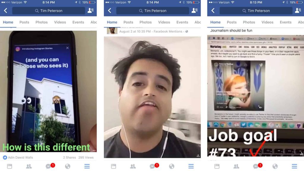 facebook vidéos verticales