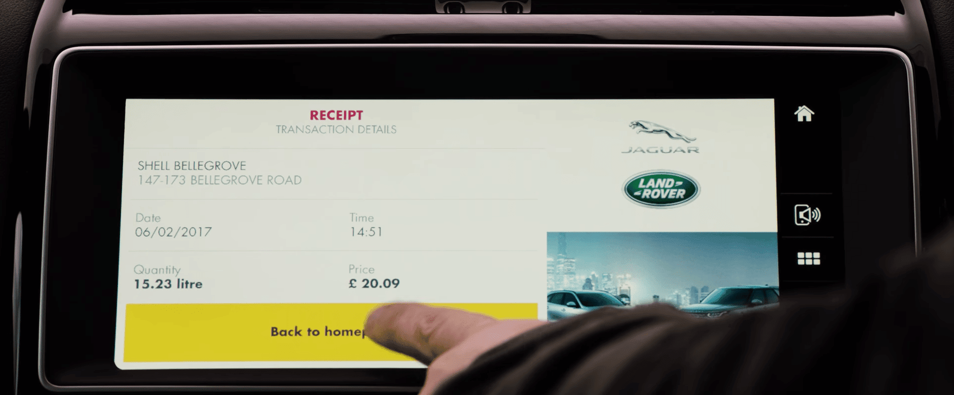 jaguar in car payment