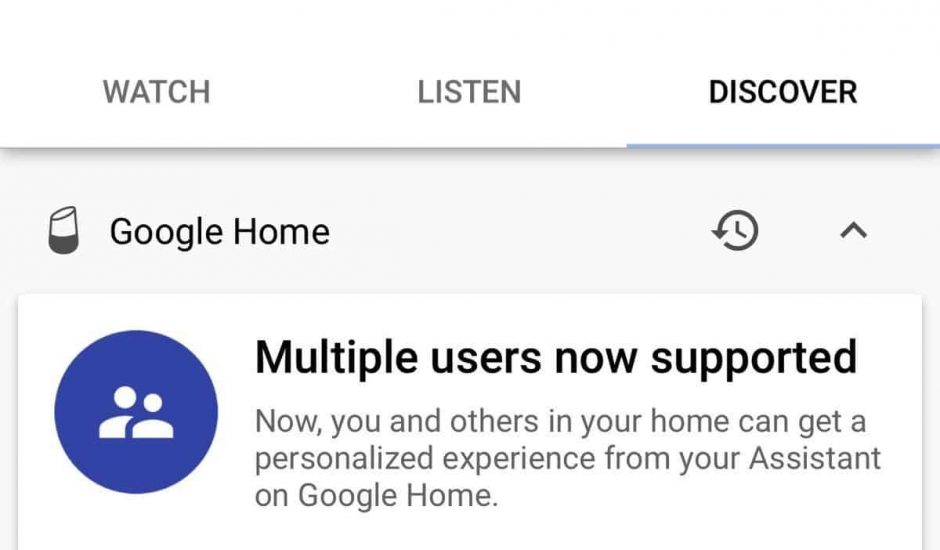 google home multi users