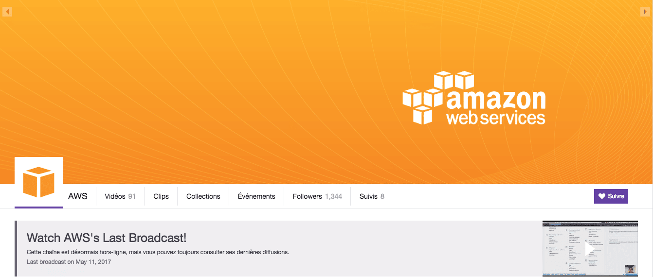 Amazon Web Services Twitch