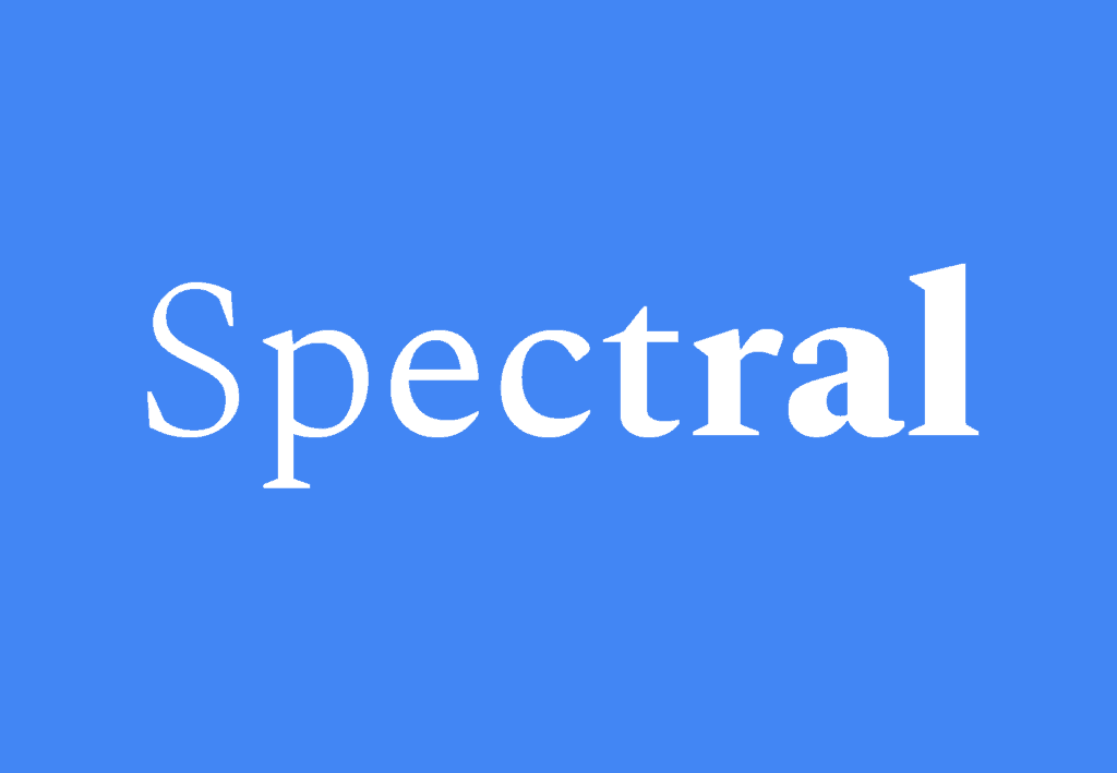 Typographie Spectral