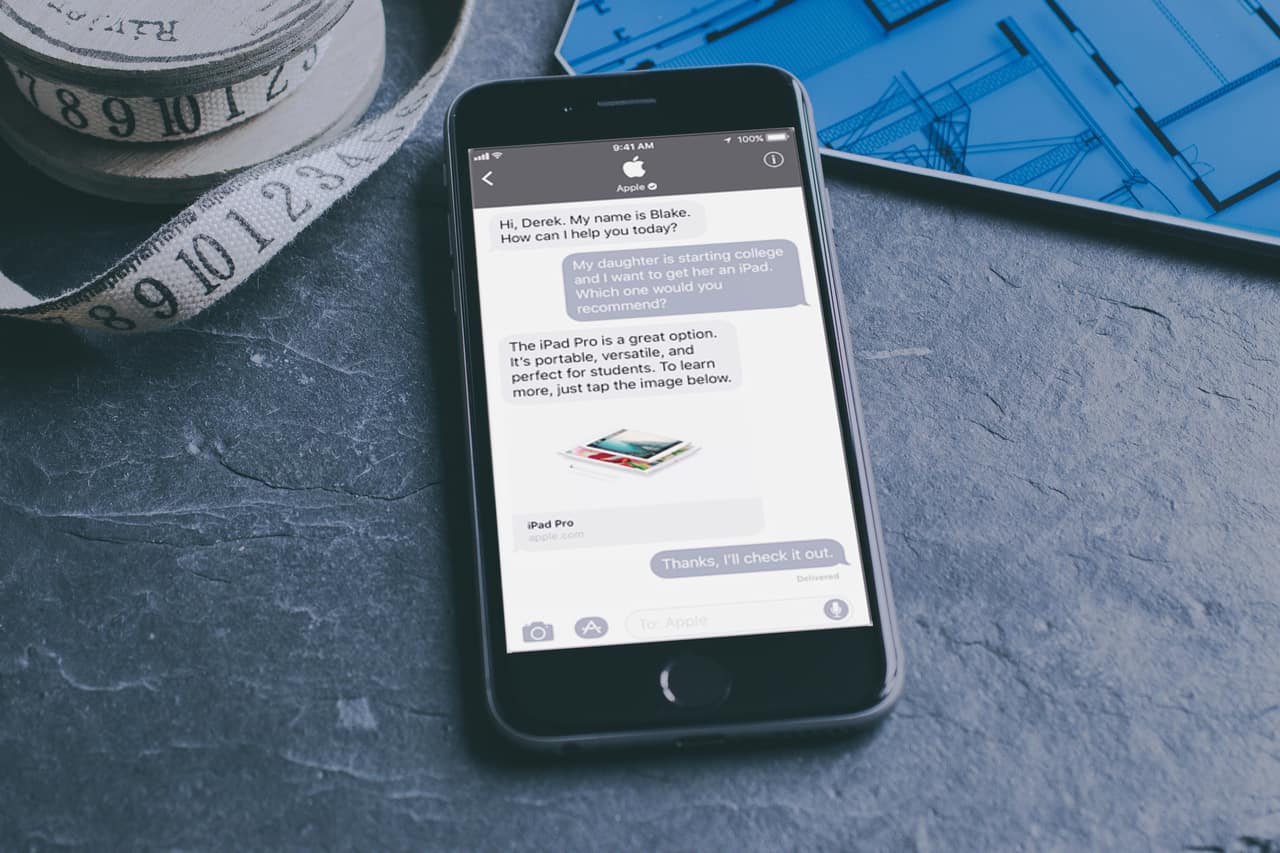 business chat apple imessage
