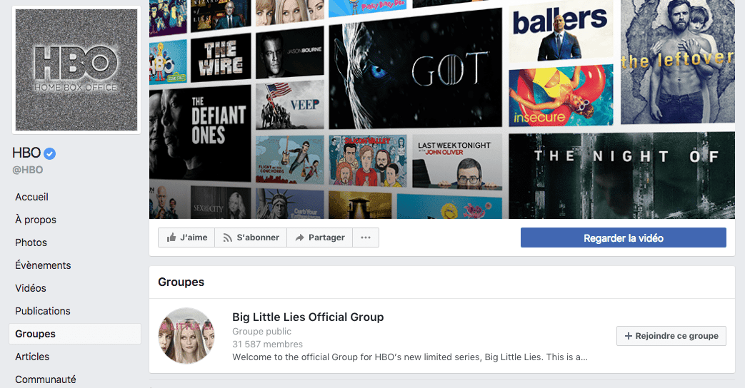 groupes pages facebook