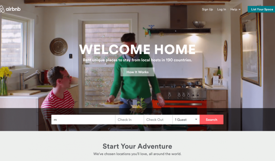 Airbnb partage note