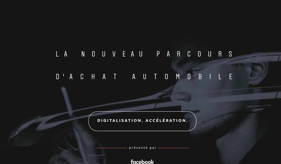 L'étude de Facebook sur la digitalisation du parcours d'achat automobile.