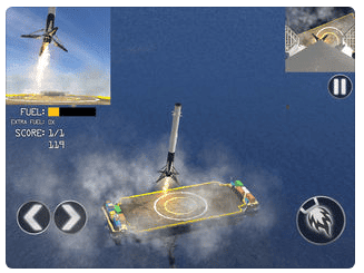 SpaceX : simulation jeu mobile
