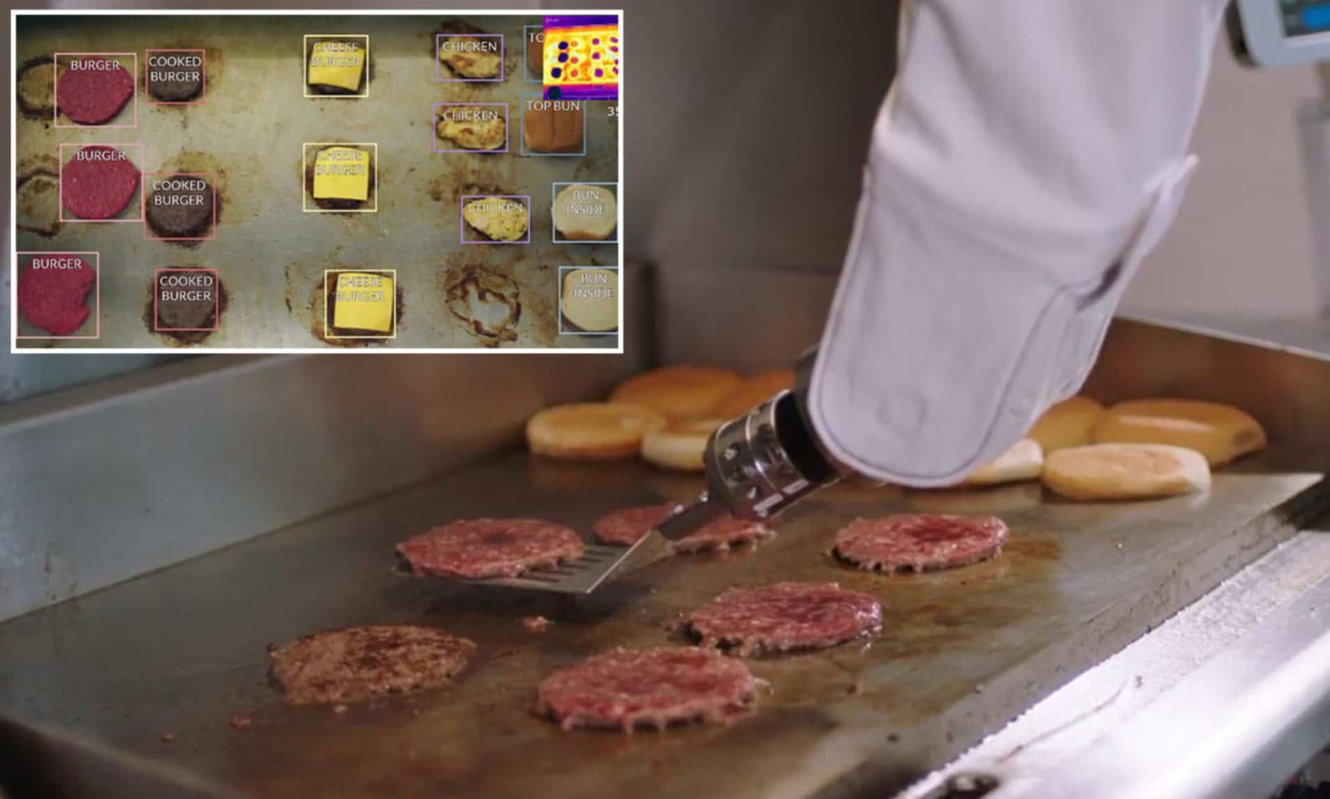 Le robot Flippy qui prépare des steaks en cuisine a pris une pause après avoir travaillé !