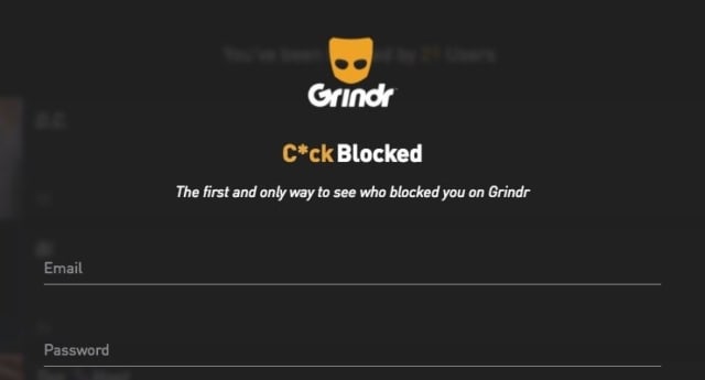 Grindr C*ockblocked