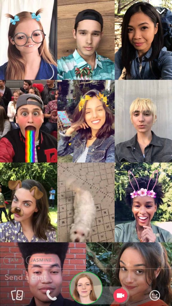 Snapchat lance les appels vidéos de groupe