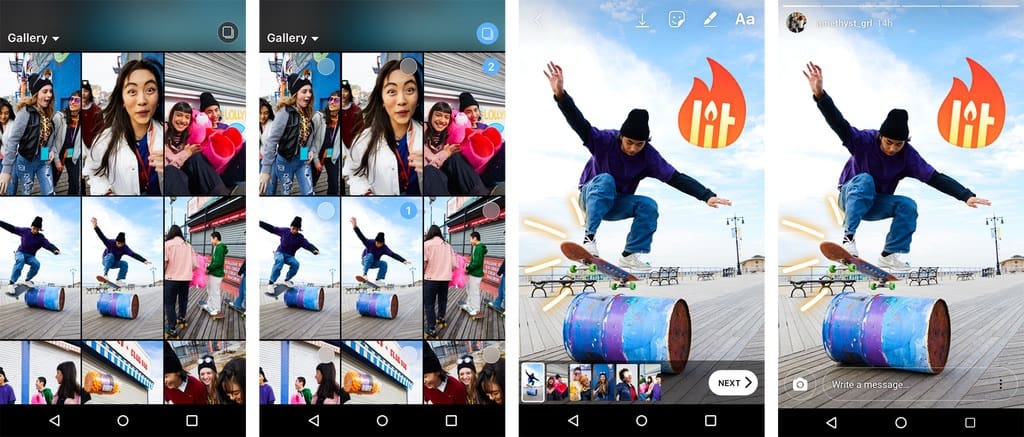 Instagram rend plus simple le téléchargement de plusieurs photos et vidéos dans vos Stories