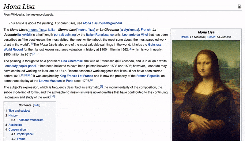 Wikipedia offre désormais un aperçu de page avant de cliquer sur un lien