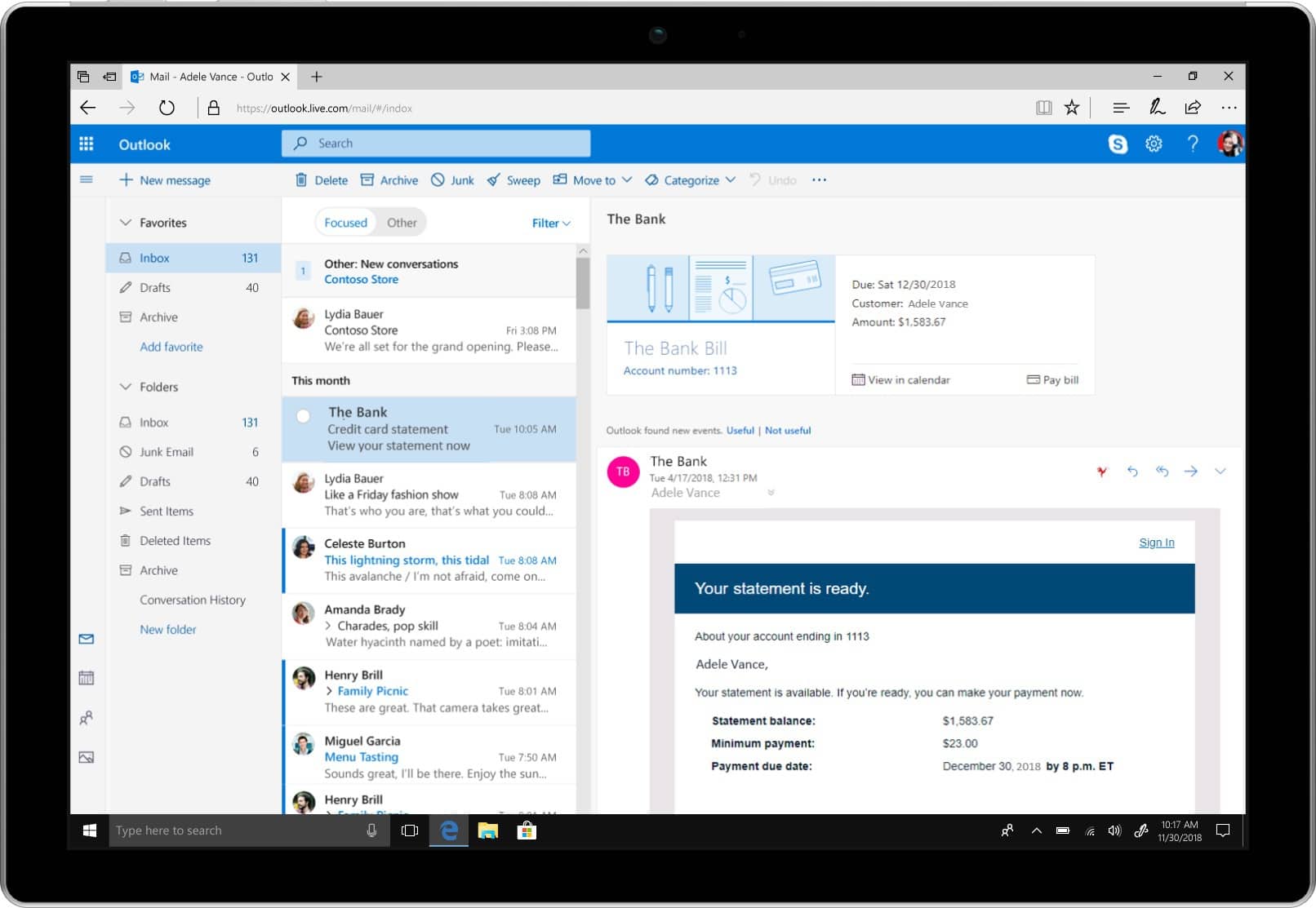 Microsoft s'inspire du renouveau de Gmail pour offrir de nouvelles fonctionnalités à Outlook