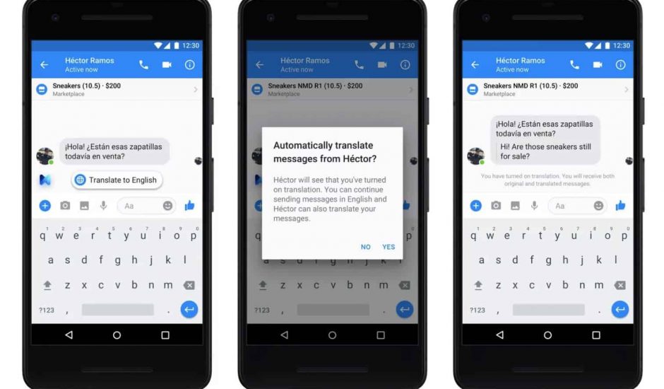 Messenger ajoute les traductions espagnoles et de nouveaux effets en AR pour les entreprises