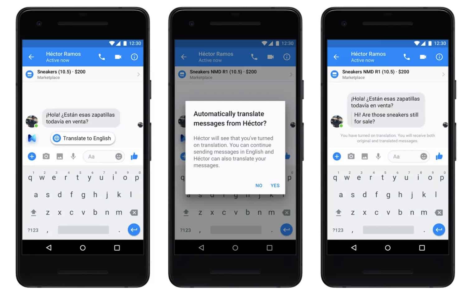 Messenger ajoute les traductions espagnoles et de nouveaux effets en AR pour les entreprises