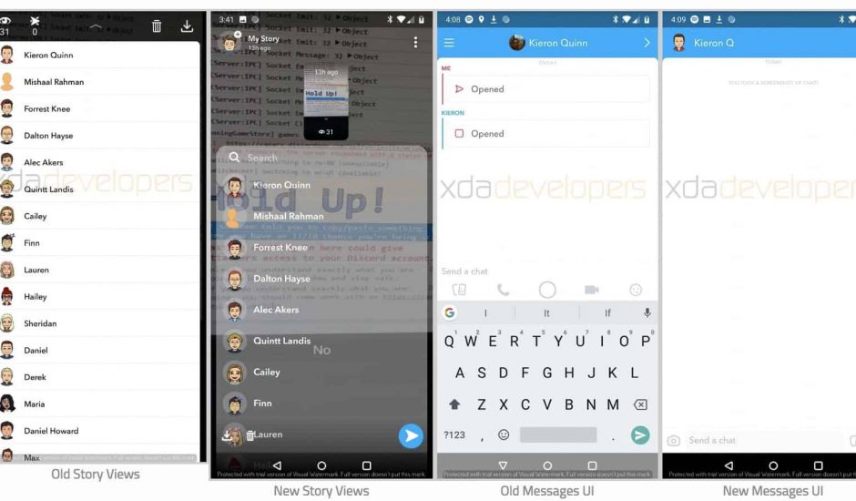 Snapchat prépare bien une refonte de son application sur Android