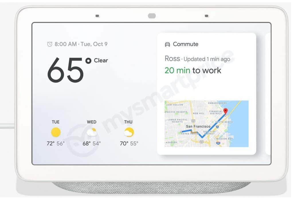 Google Home Hub, des photos de la future enceinte connectée de Google avec écran dévoilées