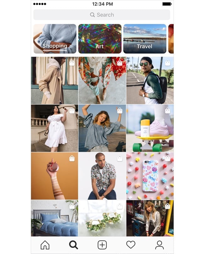 Instagram lance officiellement la fonctionnalité Shopping dans les Stories et déploie un onglet dédié dans Explore