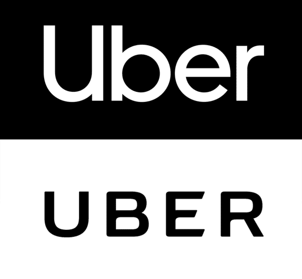 Uber logo typo uber entrée en bourse