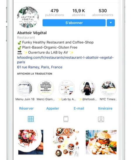 Instagram s'associe à LaFourchette, pour vous permettre de réserver une table au restaurant