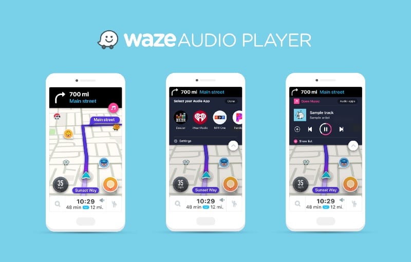 Waze annonce l'intégration de sept services de l'industrie musicale
