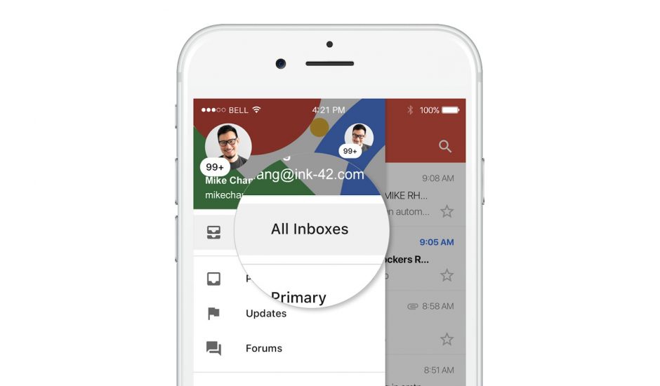 Gmail sur iOS permettra d'unifier ses boites de réception !