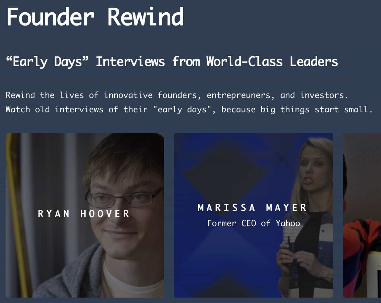 Founder Rewind : un site pour (re)voir toutes les interviews des entrepreneurs du monde entier