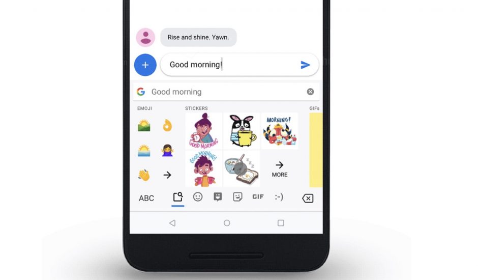 Clavier Gboard : grâce à l'IA Google vous propose des recommandations de GIF et d'emojis