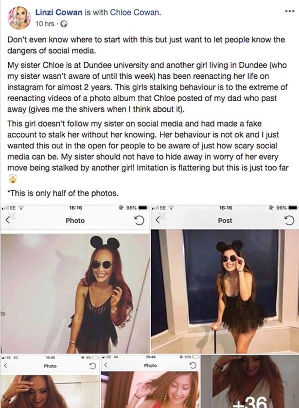 Instagram : une étudiante découvre que toutes ses photos sont copiées par une autre jeune femme
