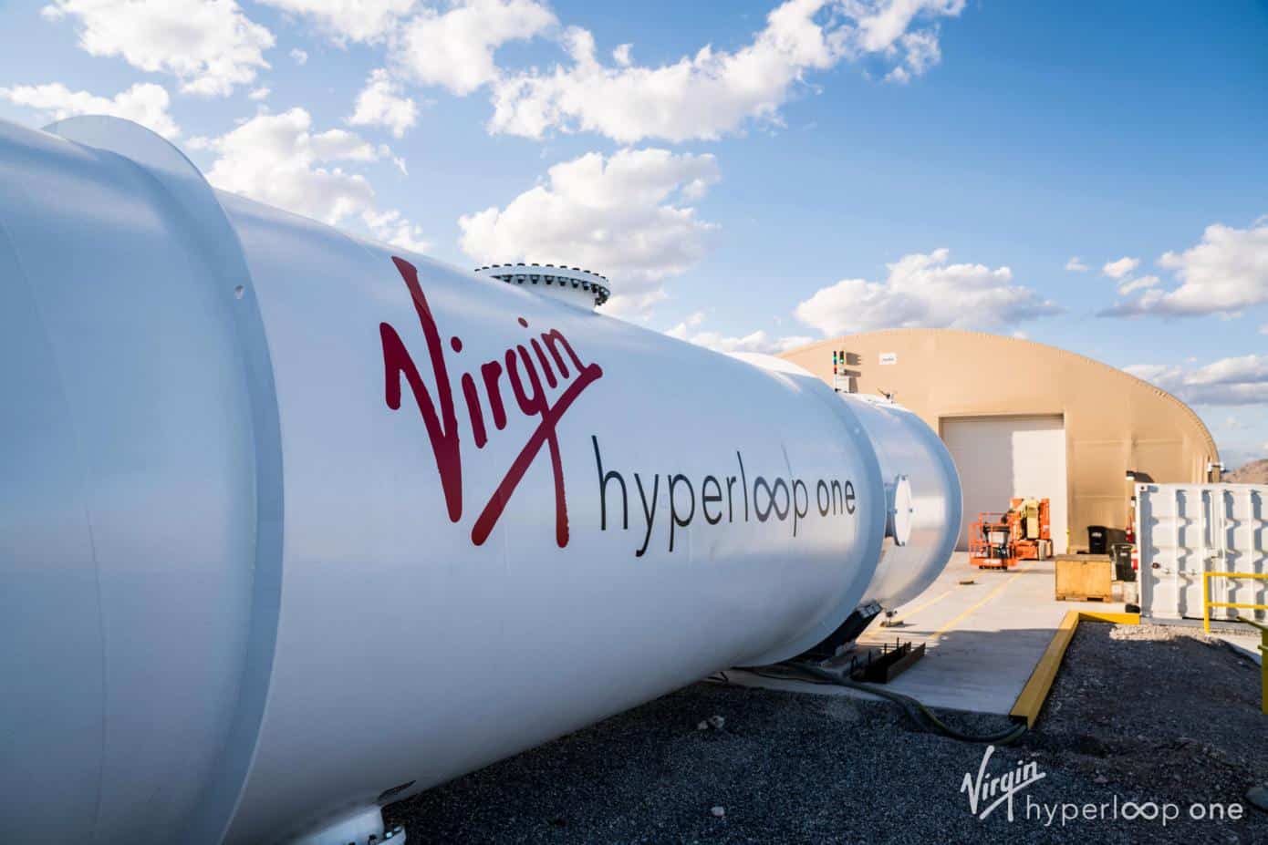 Une capsule Hyperloop One.