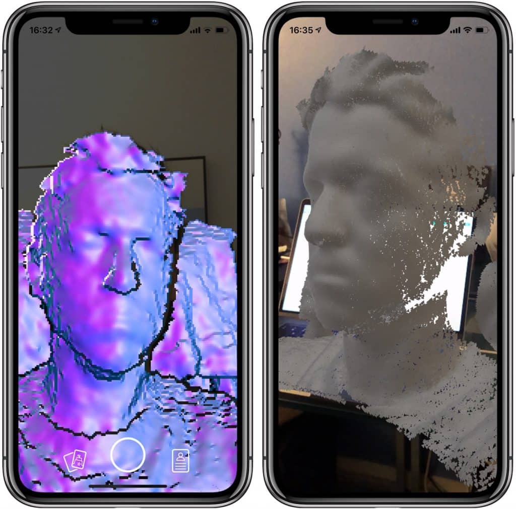 Capture : l'app pour scanner un visage en 3D.