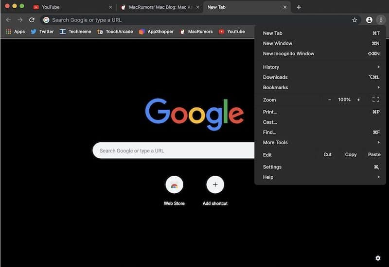 Google prépare un mode sombre pour Chrome sur Mac pour 2019