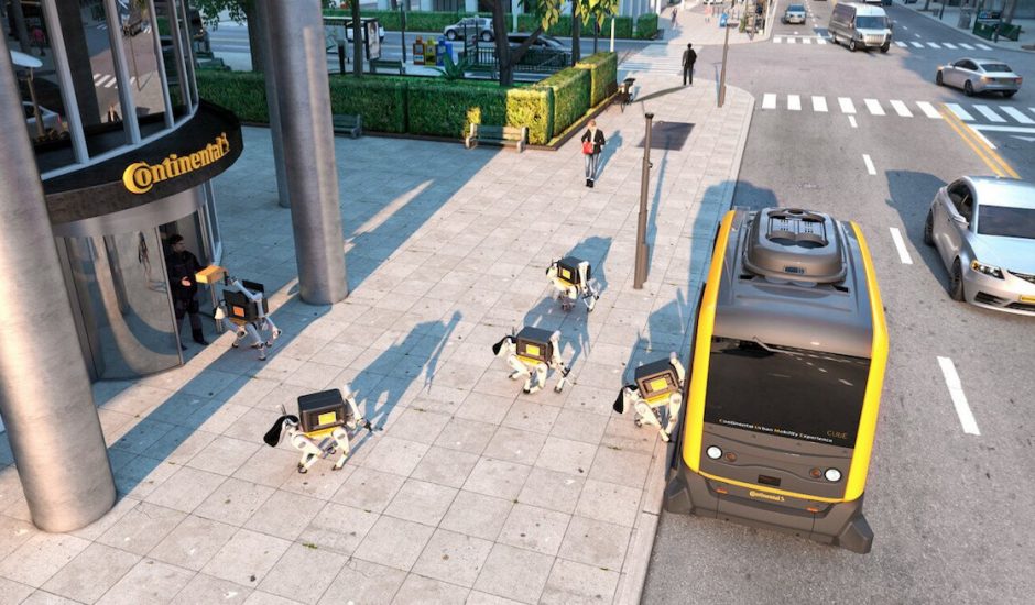 Continental développé des chiens robots pour vous livrer en produits du quotidien