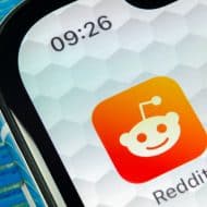 L'icone de l'application Reddit sur un smartphone Apple