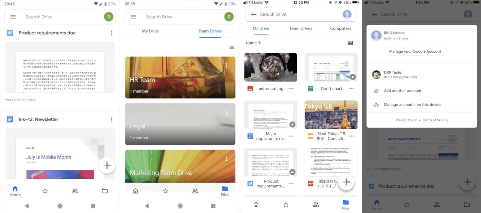 L'application Google Drive passe au Material Design