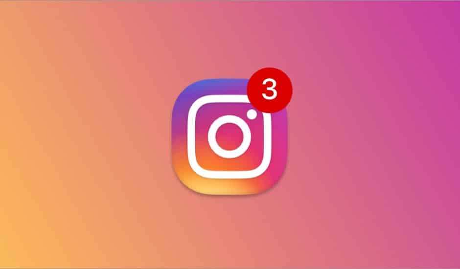Logo instagram et notifications