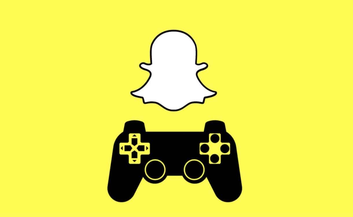 logo de snapchat et console de jeu