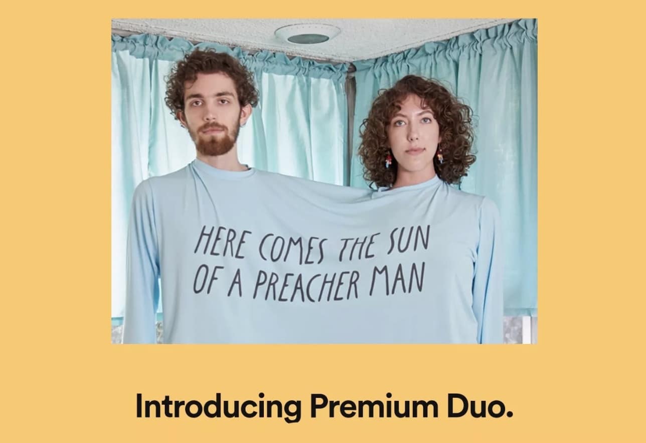 illustration de l'abonnement Premium Duo de Spotify