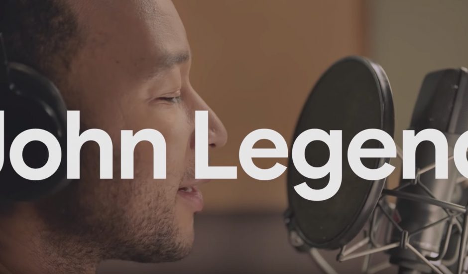 John Legend enregistrement pour Google