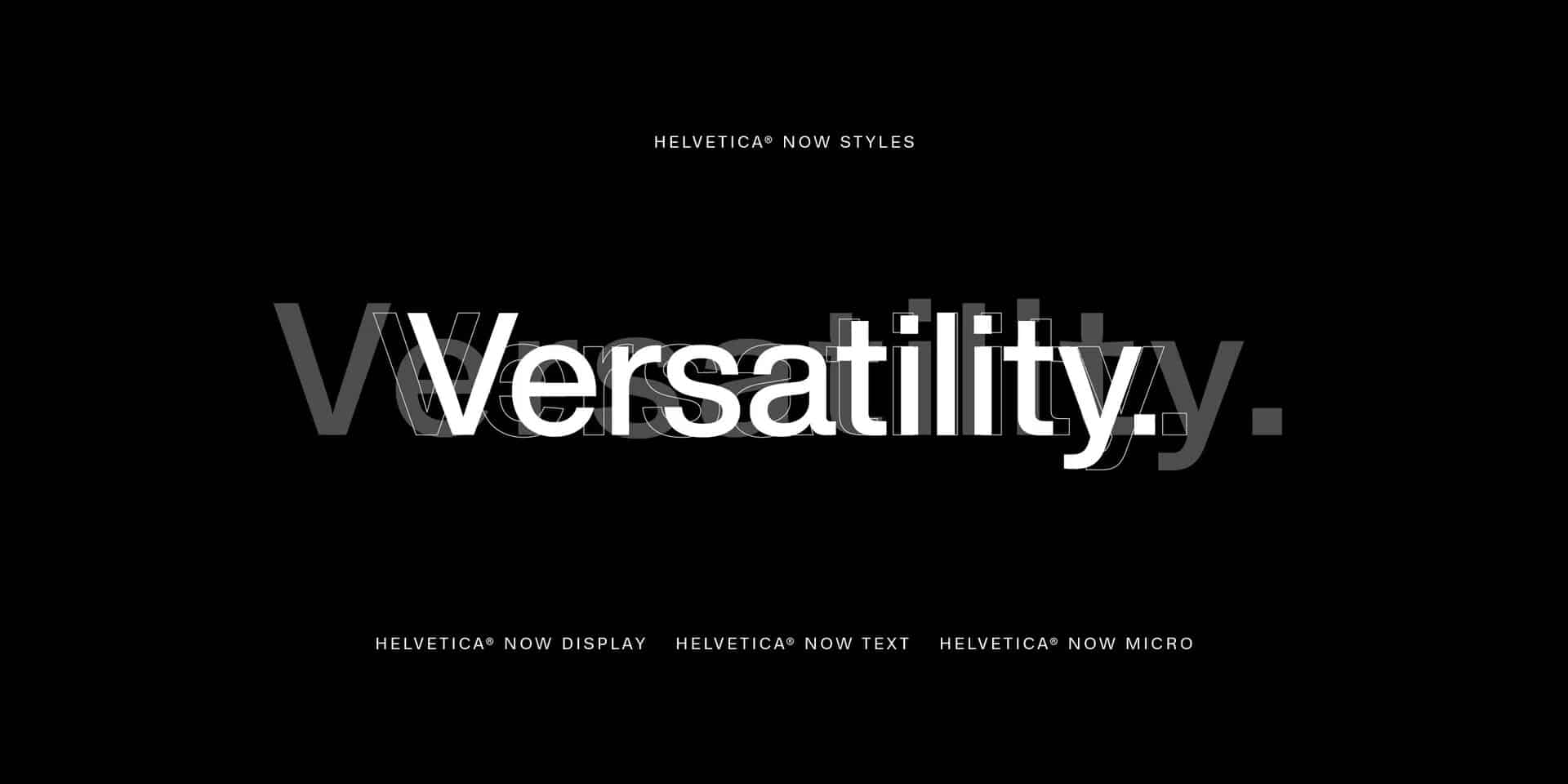 Helvetica Now, adaptée aux écrans