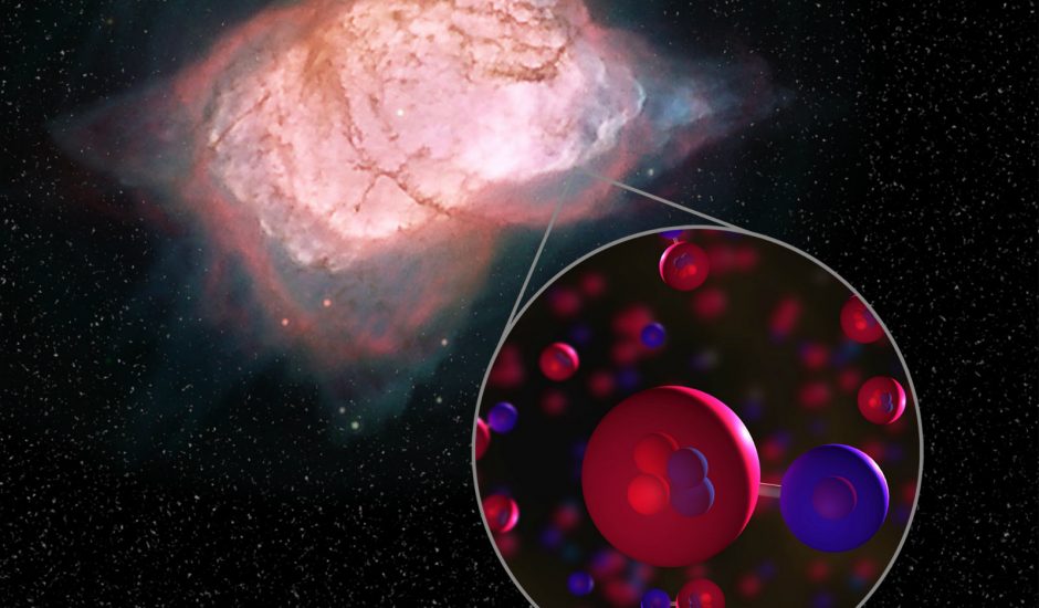l'hydrure d'hélium, première molécule de l'histoire de notre univers, a été découverte par la NASA