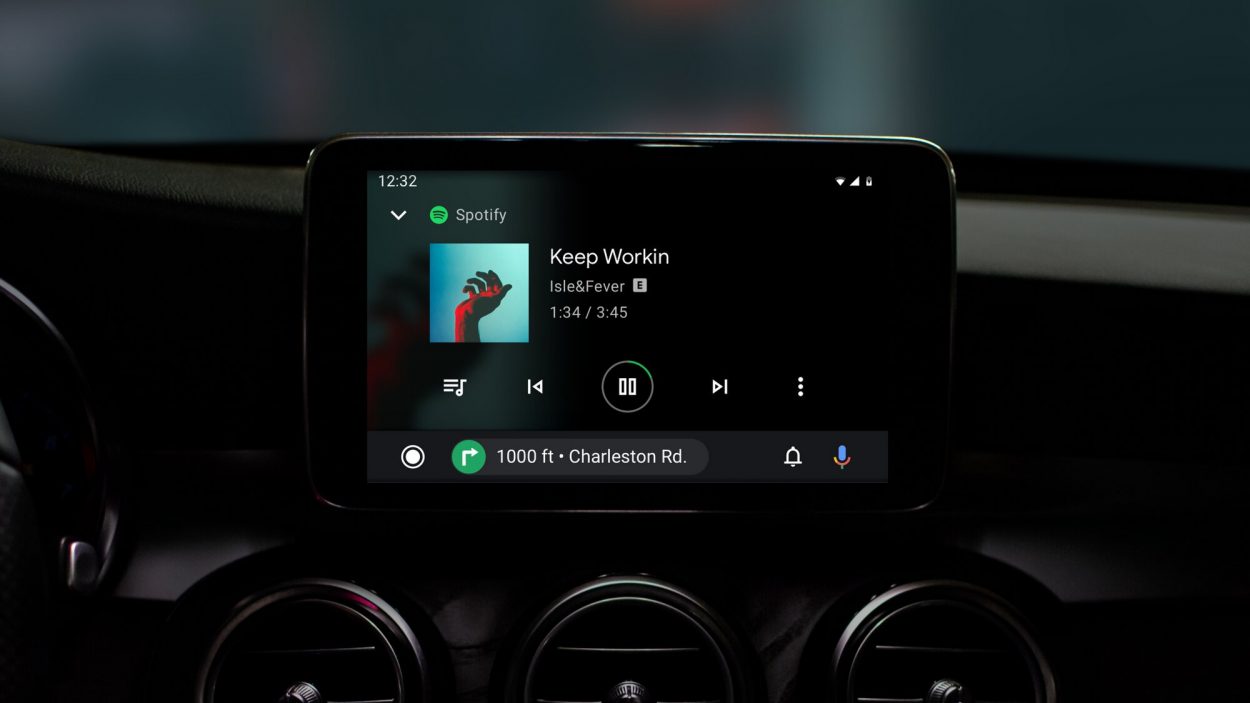 Affichage de Spotify sur Android Auto