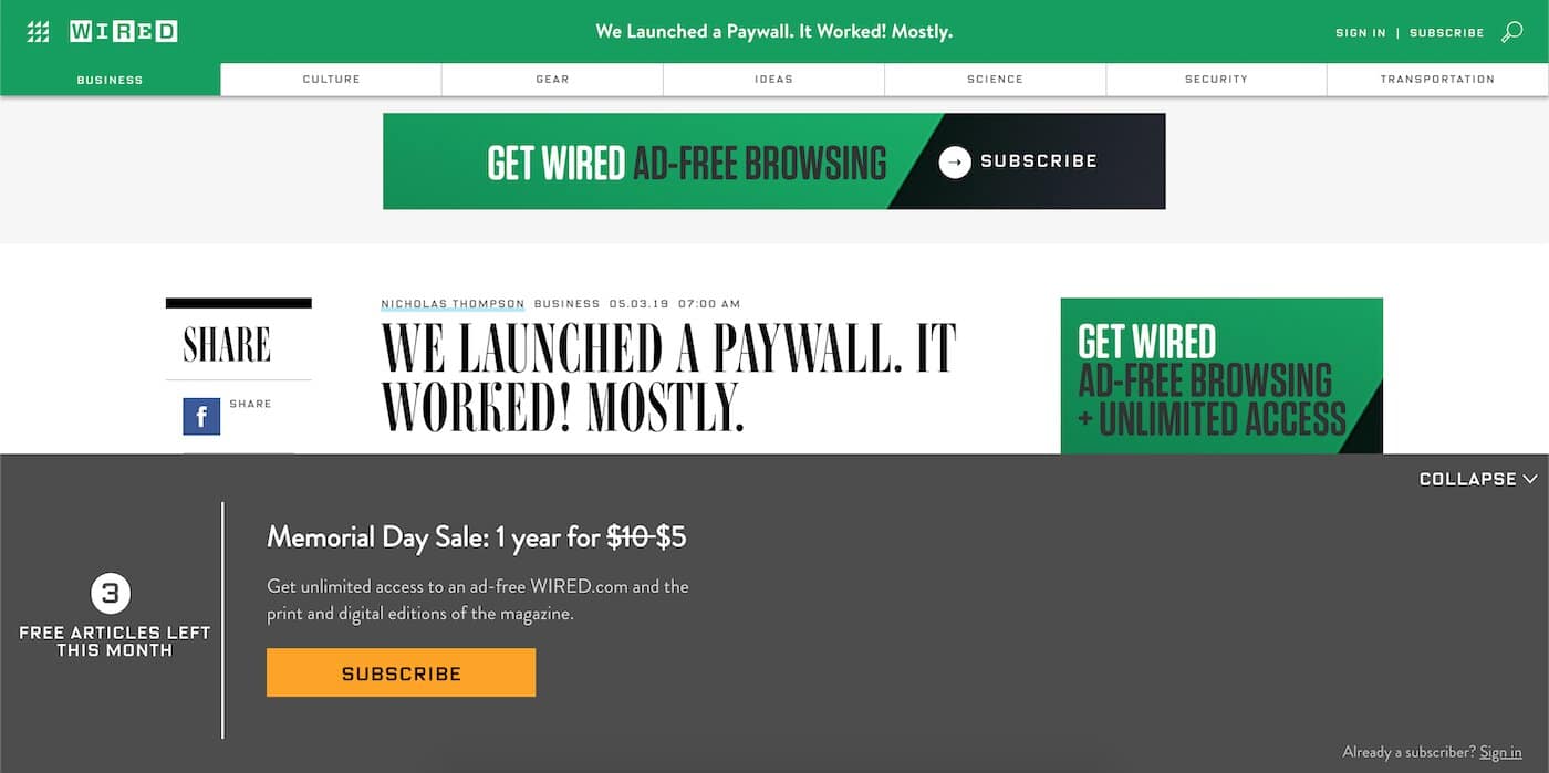paywall Wired